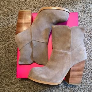 New suede booties